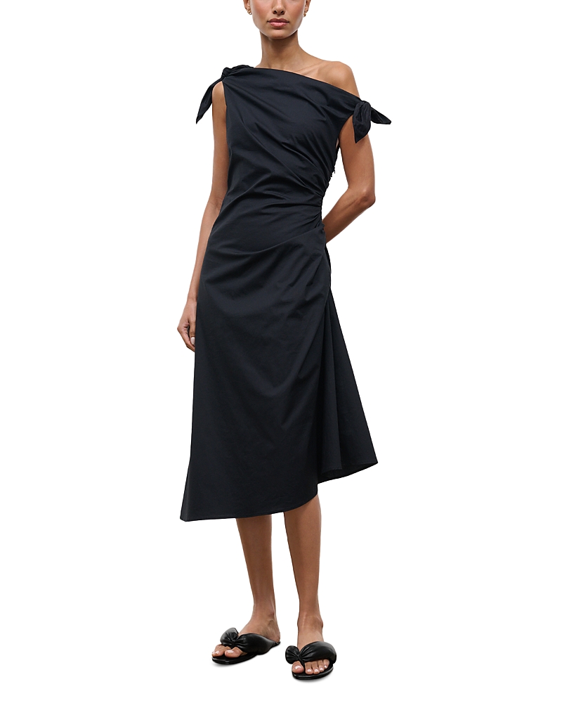 Staud Bellaria Tie Shoulder Dress