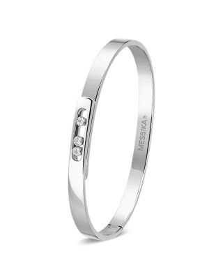 18K White Gold Move Noa Diamond Bangle Bracelet