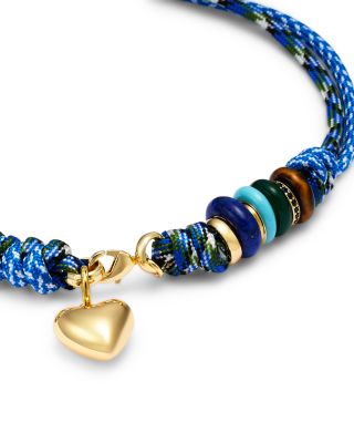 Supersize Happy Cord Necklace, 15.5"