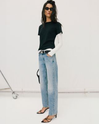 Ariel Mid Rise Wedgie Jeans in Luca