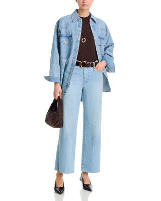 Le Slim Palazzo High Rise Jeans in Hush Raw After