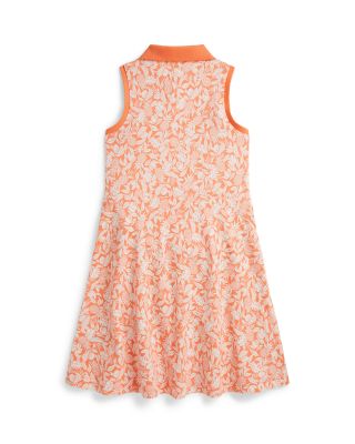 Girls' Pineapple Faux Wrap Mesh Polo Dress - Little Kid, Big Kid