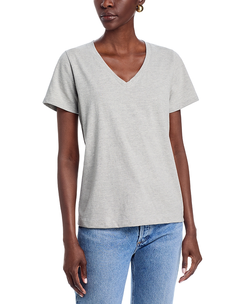Vineyard Vines Striped V Neck Cotton Tee