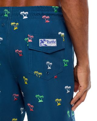 Sano Chambray Palm Tree 6.5" Swim Trunks