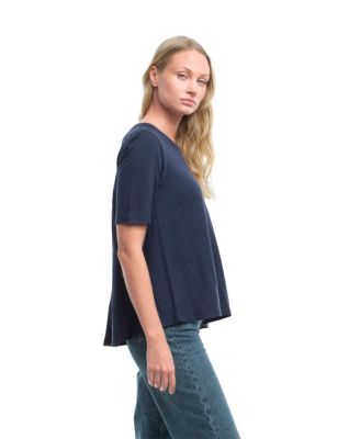  Elbow Sleeve Trapeze Top