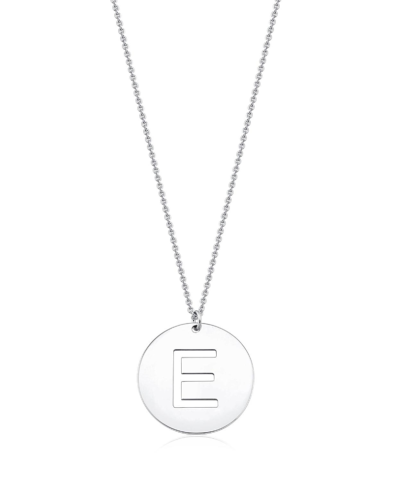 Oradina Sterling Silver Say My Name Initial Pendant Necklace