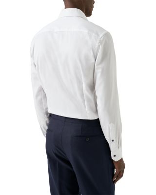 Slim Fit Navy Details Signature Twill Shirt