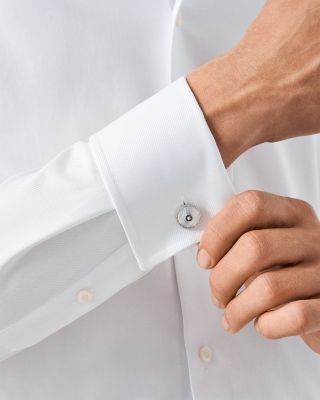 Contemporary Fit Solid Textured Twill Shirt 