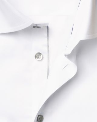 Slim Fit Grey Details Signature Twill Shirt