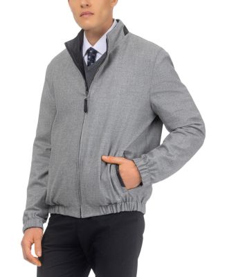  Men's Nappa Leather Jacket Reversible to Cashmere & Wool Crafted From Loro Piana