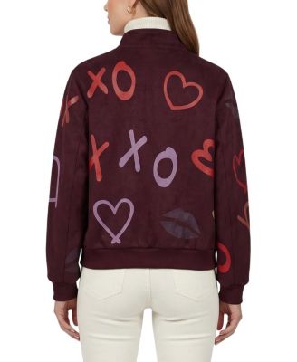  Metis Suede Bomber Zip Jacket