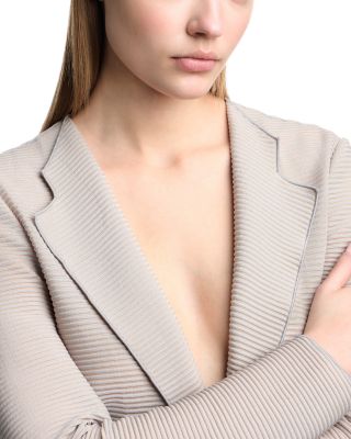 Ribbed Jersey Blazer