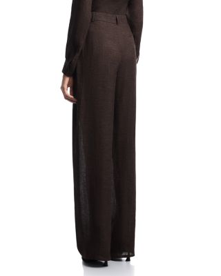 Linen Blend Chambray Trousers