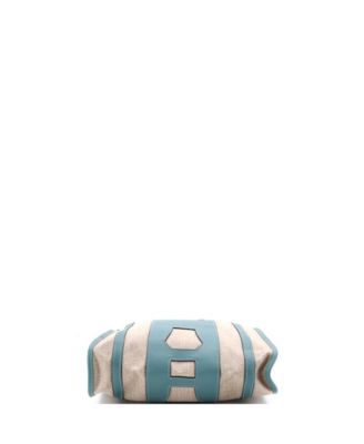 PM Petit H Bell Tote Toile and Leather