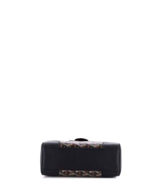  Mini Saigon Top Handle Bag Coated Canvas with Leather