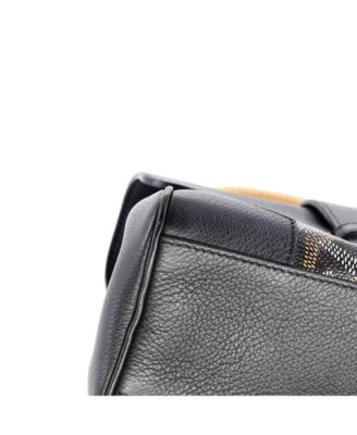  Mini Saigon Top Handle Bag Coated Canvas with Leather