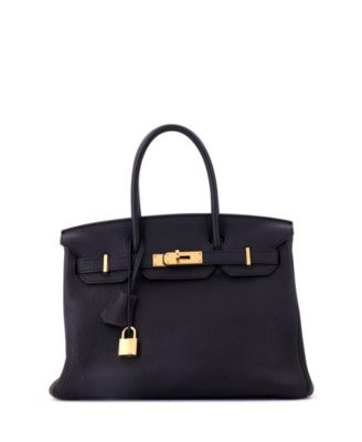 Birkin 30 Handbag Black Togo with Gold Hardware