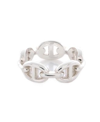 Small Chaine d'Ancre Enchainee Ring Sterling Silver