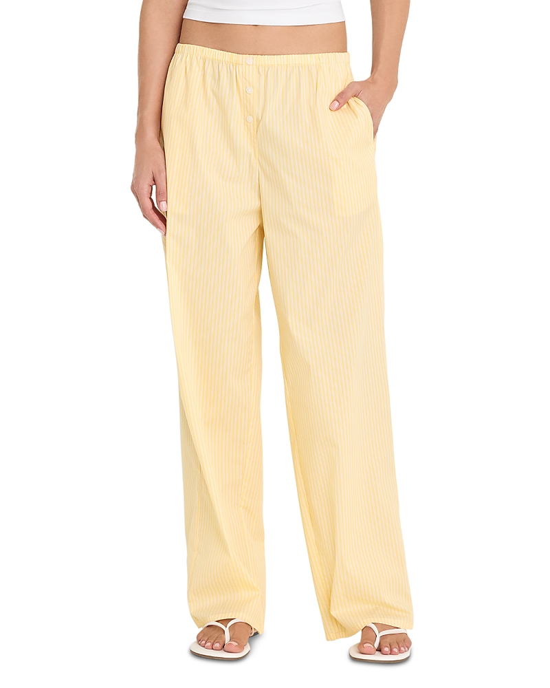 Good American Poplin Pull On Pants