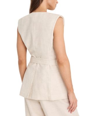 Sleeveless Belted Vest