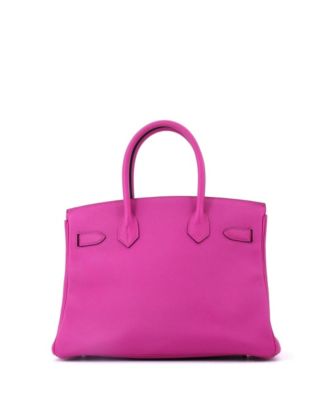 Birkin 30 Handbag Pink Epsom with Palladium Hardware
