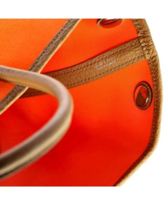 30 Garden Party Tote Toile and Leather