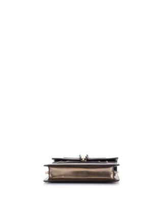  Small Serpenti Forever Square Shoulder Bag Metallic Leather