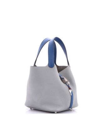 MM Bicolor Picotin Lock Bag Clemence with Swift