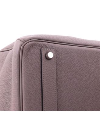 Birkin 40 Handbag Grey Togo with Palladium Hardware