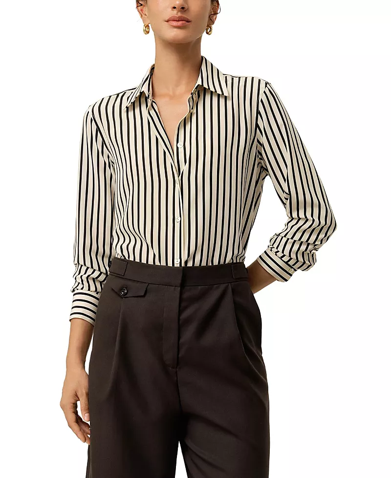 Lilysilk Striped Silk Shirt