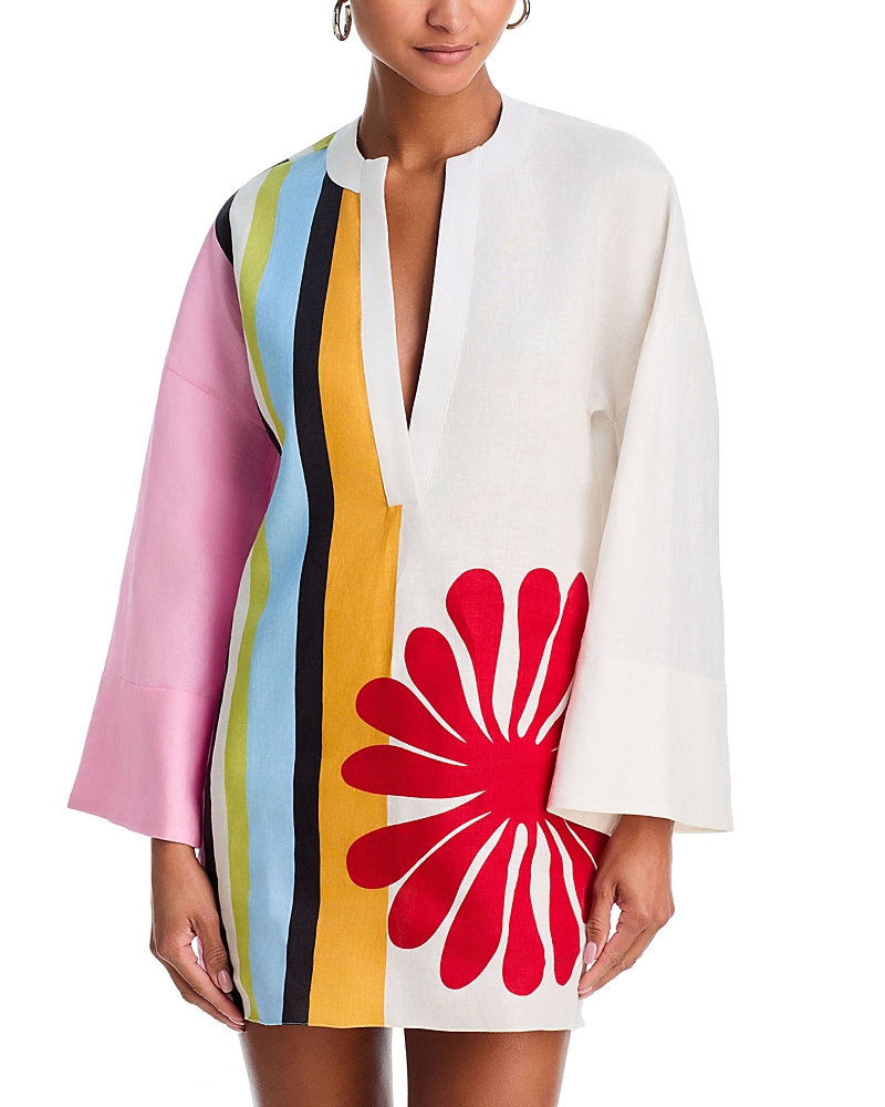 Cala de la Cruz Siena Linen Swim Cover-Up Dress
