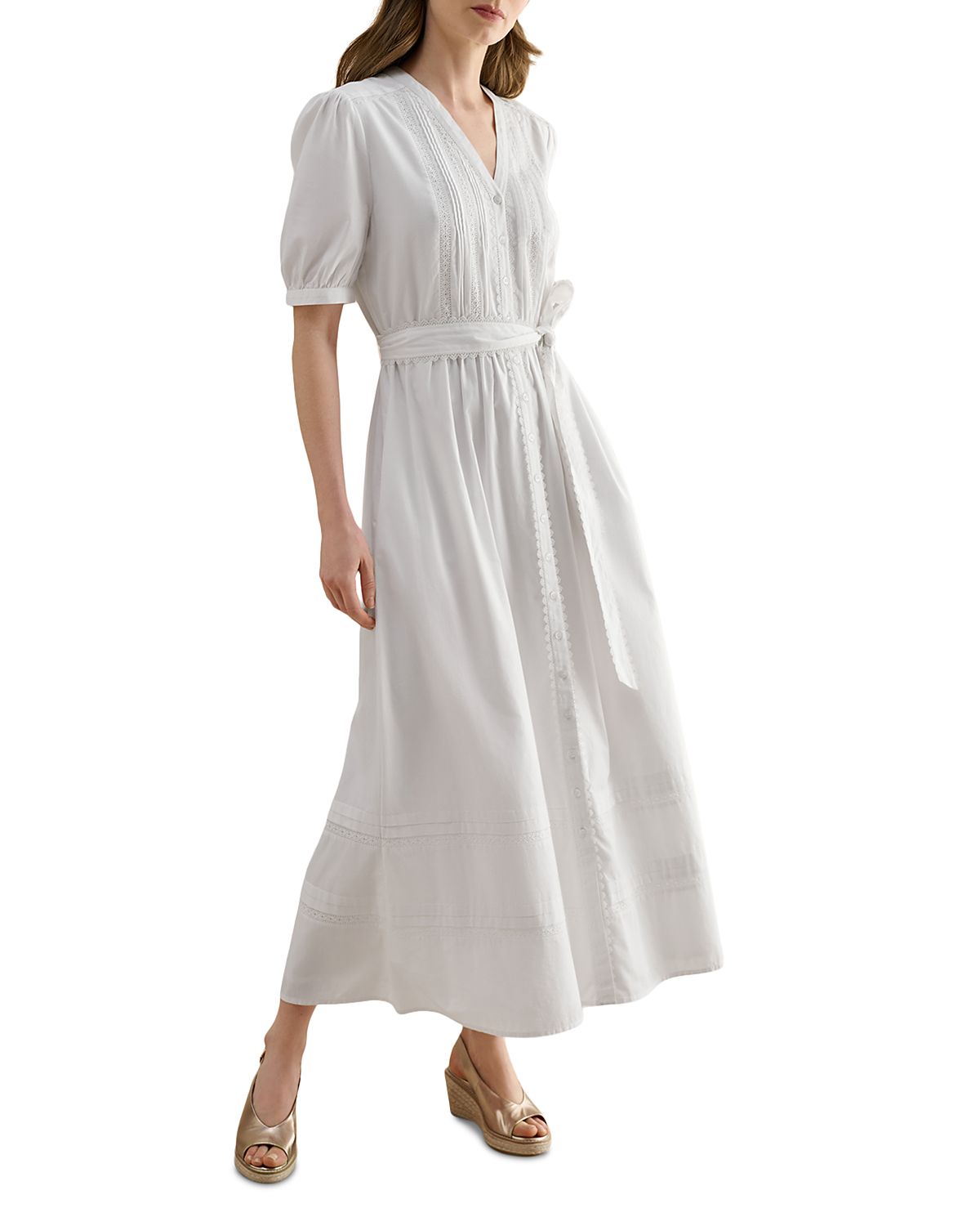Hobbs London Thandie Button Front Dress