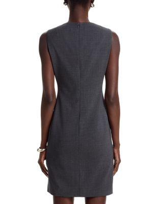 Classic Wool Blend Sheath Dress