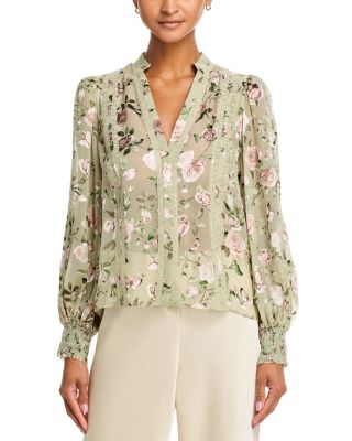 Arlette Lace Trim Blouse