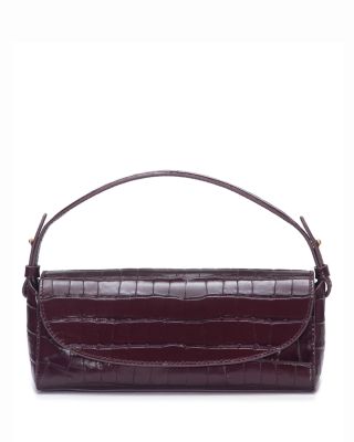 Sabrina Croc-Embossed Leather Mini Top-Handle Bag