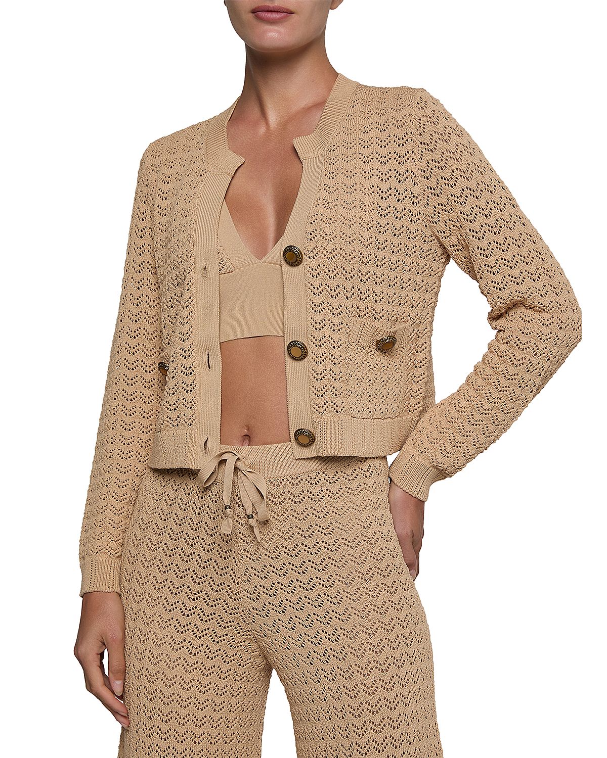 L'Agence Orla V Neck Cardigan