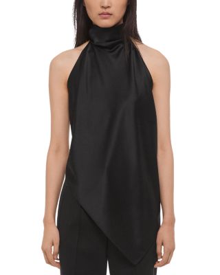 Silk Tie Scarf Top