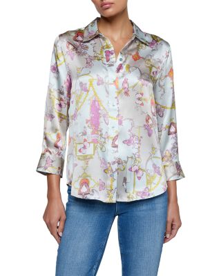 Dani Silk Three Quarter Sleeve Blouse