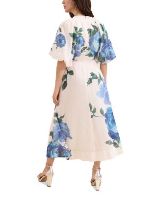 Adeline Cream Floral Midi Dress