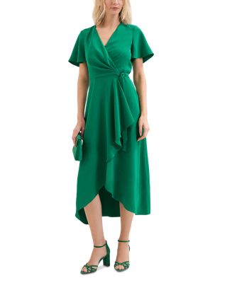 Julissa Green Wrap Dress