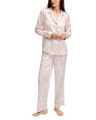 Silk Key To My Heart Long Pajama Set