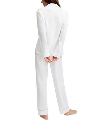Piped Long Pajama Set