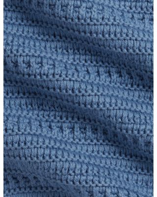 Boys' Crocheted Cotton Shirt & Shorts Set- Baby