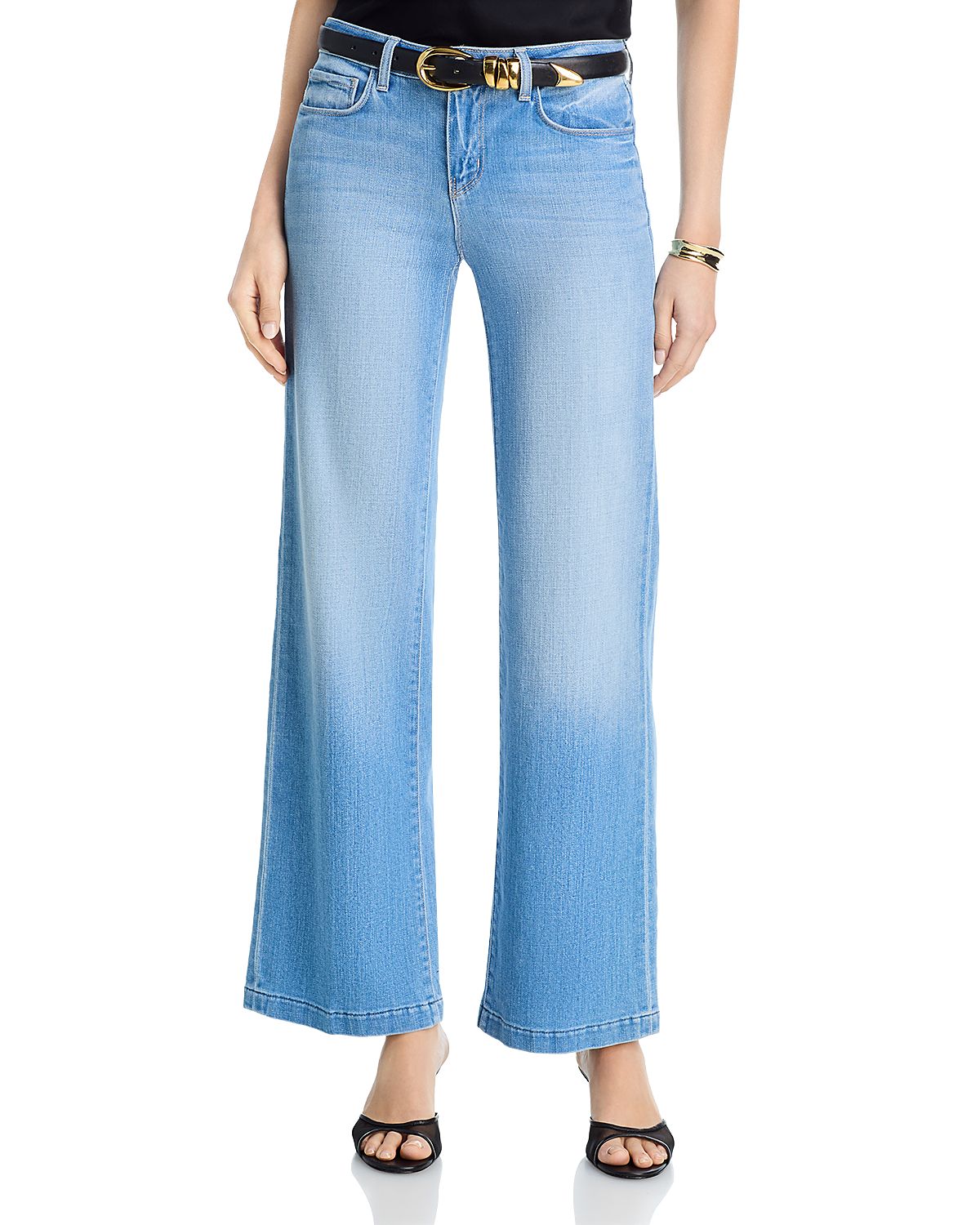 L'Agence Joanne Low Rise Wide Leg Jeans