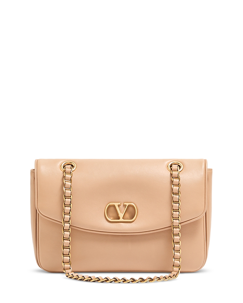 Valentino Garavani Medium VLogo Leather Shoulder Bag