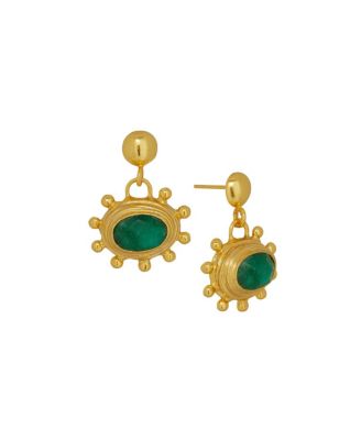 Women's Zand Emerald Drop Earrings