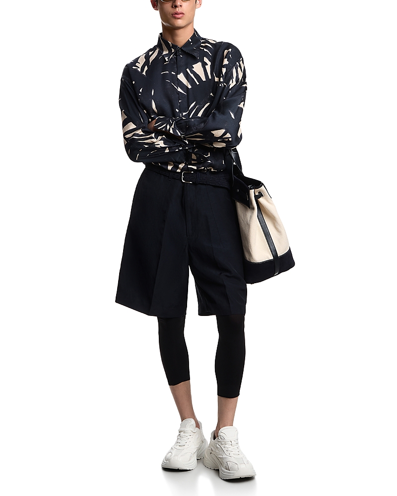 Emporio Armani Comfort Fit Leaf Print Shirt