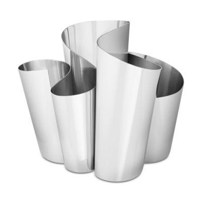 FOLD Vase, Large, Stainless Steel, Mirror