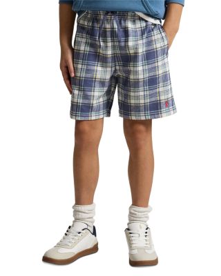 Boys' Plaid French Terry Shorts - Big Kid