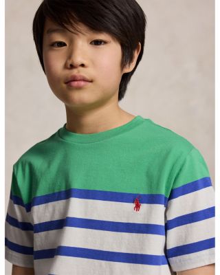 Boys' Striped Cotton Jersey Tee - Big Kid